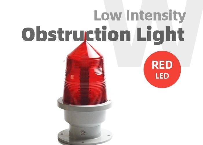 টাওয়ার টল বিল্ডিংয়ের জন্য GZ155 LED অবস্ট্রাকশন লাইট কম তীব্রতা হারগা অবস্ট্রাকশন ল্যাম্প